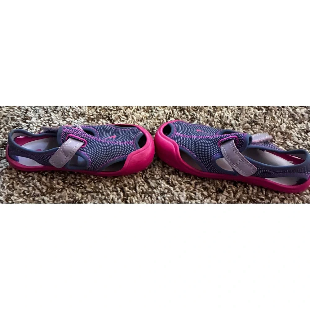 Nike Girls Purple & Pink Sunray Protect 2 Water Sandals Size 10.55